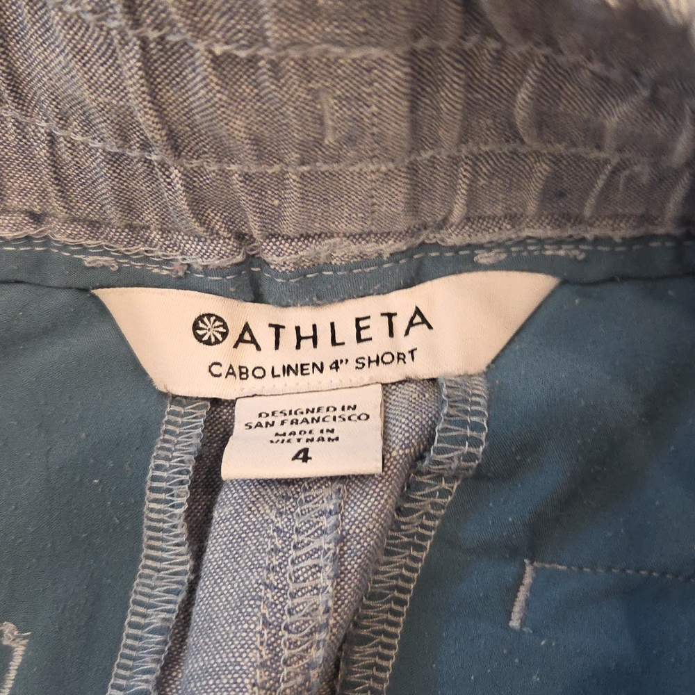 Athleta Cabo Linen 4" Short - Picture 3 of 3